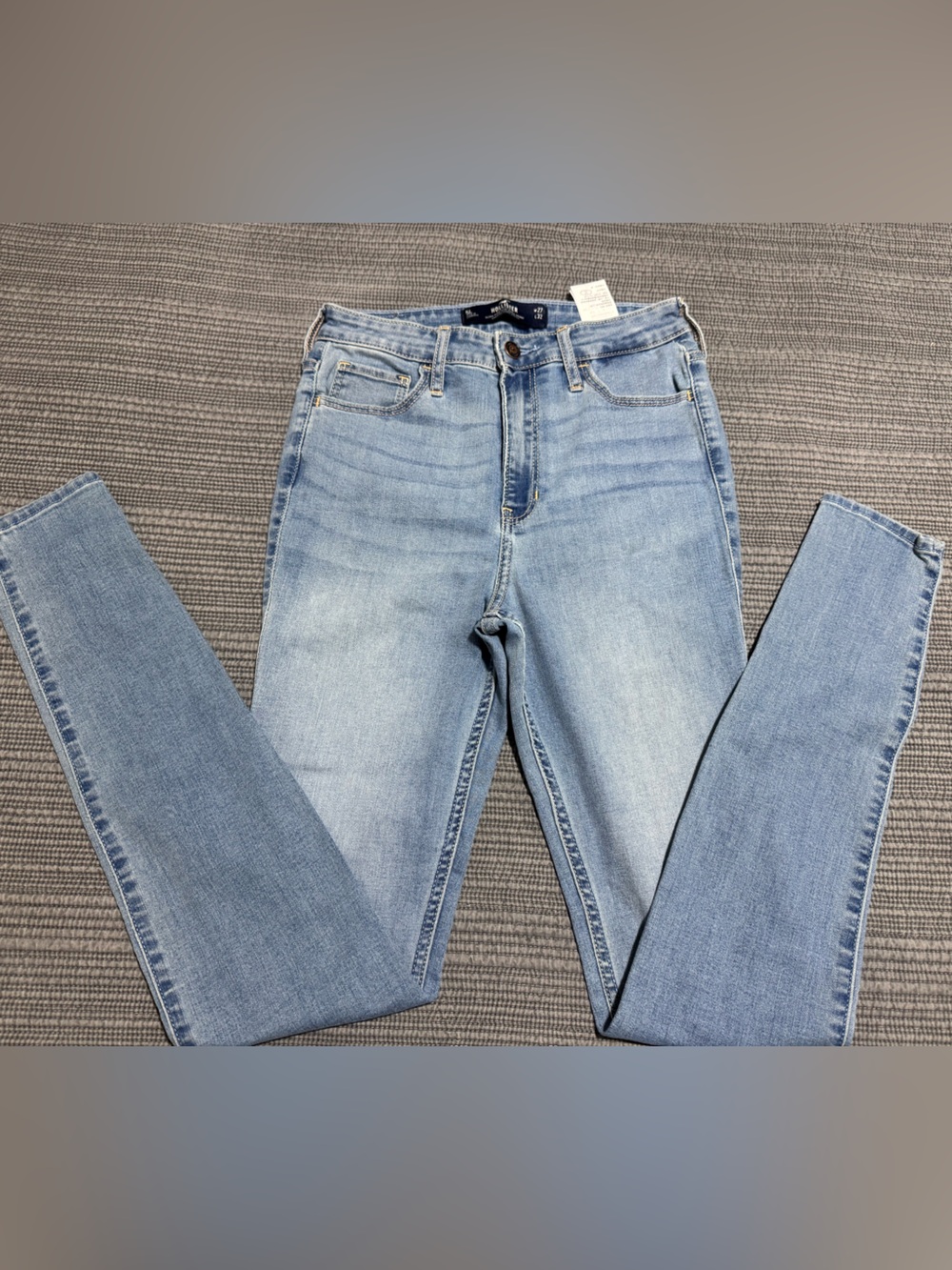 Hollister Light Blue High-Rise Skinny Jeans